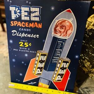 PEZ Spaceman Candy Dispenser Sign